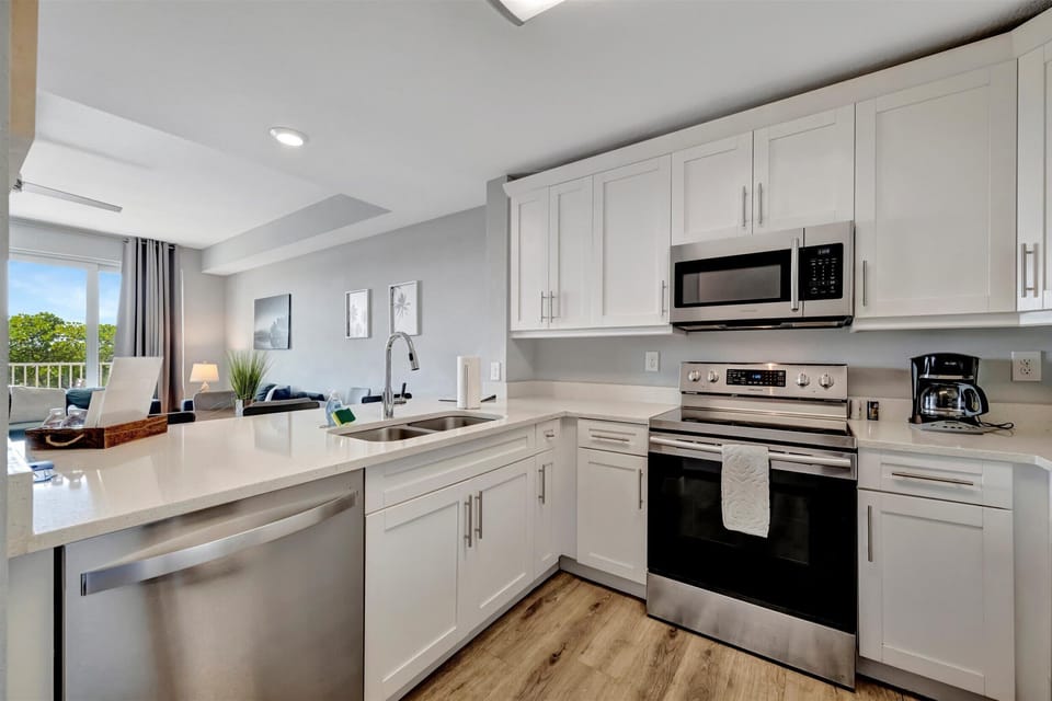 Spacious kitchen with plenty of prep space