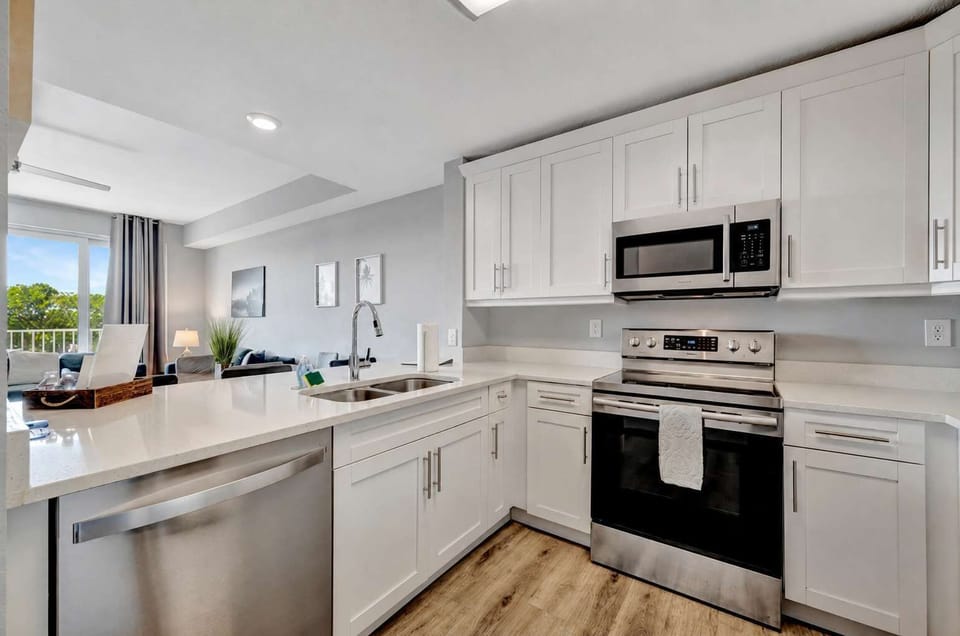 Spacious kitchen with plenty of prep space