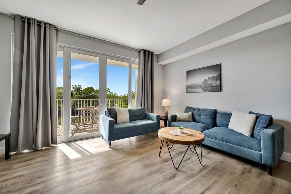 Living room with balcony access