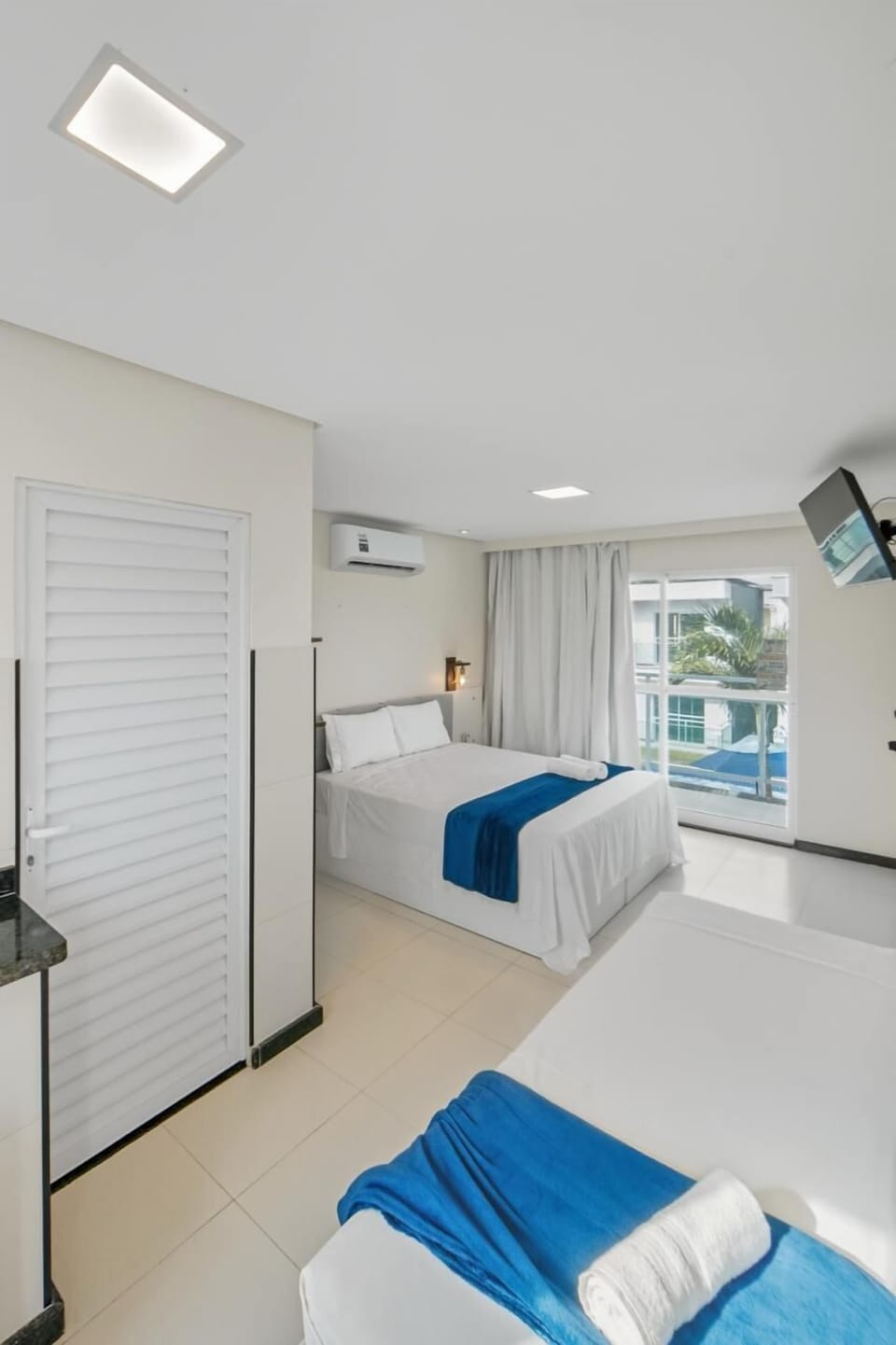 Blackout drapes, iron/ironing board (on request), WiFi (free)