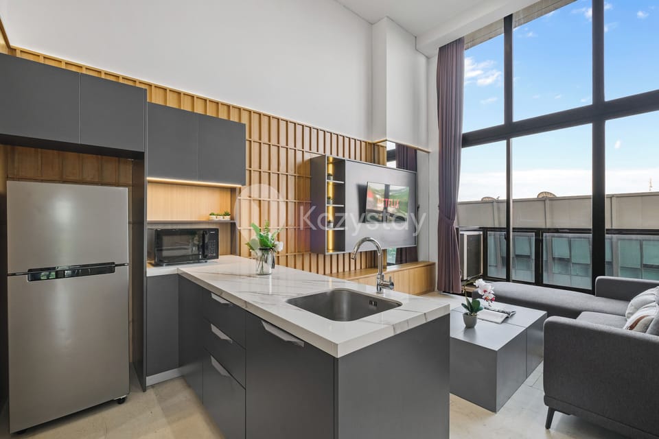 Apartment, 2 Bedrooms, City View | Private kitchen | Full-size fridge, microwave, stovetop, rice cooker