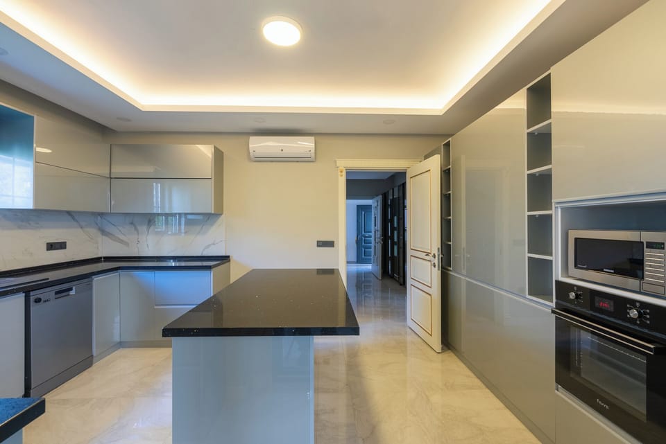 Villa, Garden View | Private kitchen | Full-size fridge, toaster, freezer