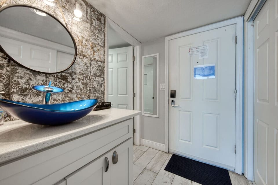 Bathroom Sink and Front Entry
