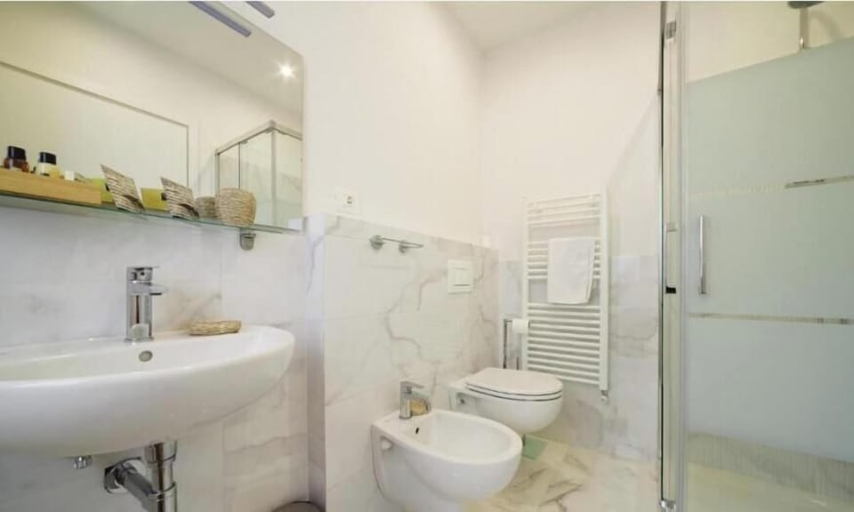 Deluxe Room | Bathroom | Shower, hair dryer, bidet, towels