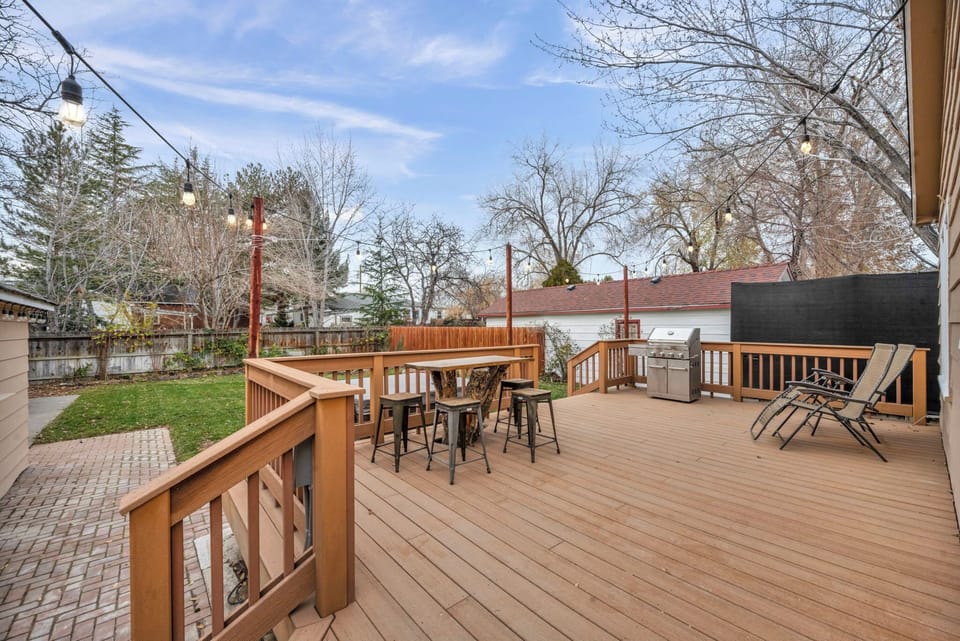 Awesome deck to BBQ and socialize.  