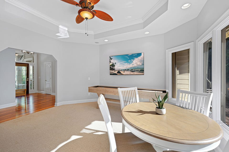 Entertainment room just off the entry to the home!