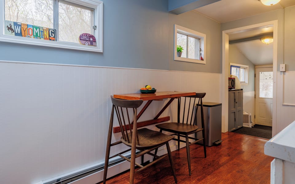 Cozy dining nook in the kitchen