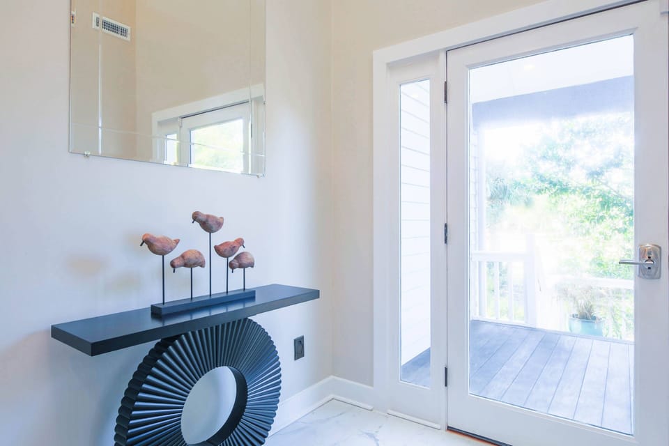 When you enter the front door, you'll find an entryway that connects you to the lower level bedrooms.