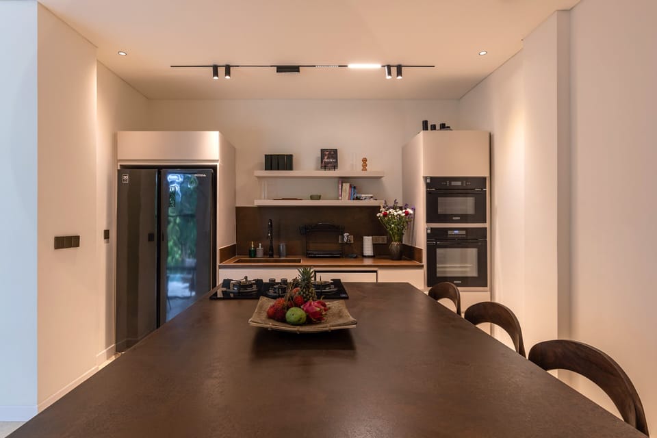 Deluxe Villa, 5 Bedrooms, Private Pool, Pool View | Private kitchen | Fridge, microwave, oven, stovetop