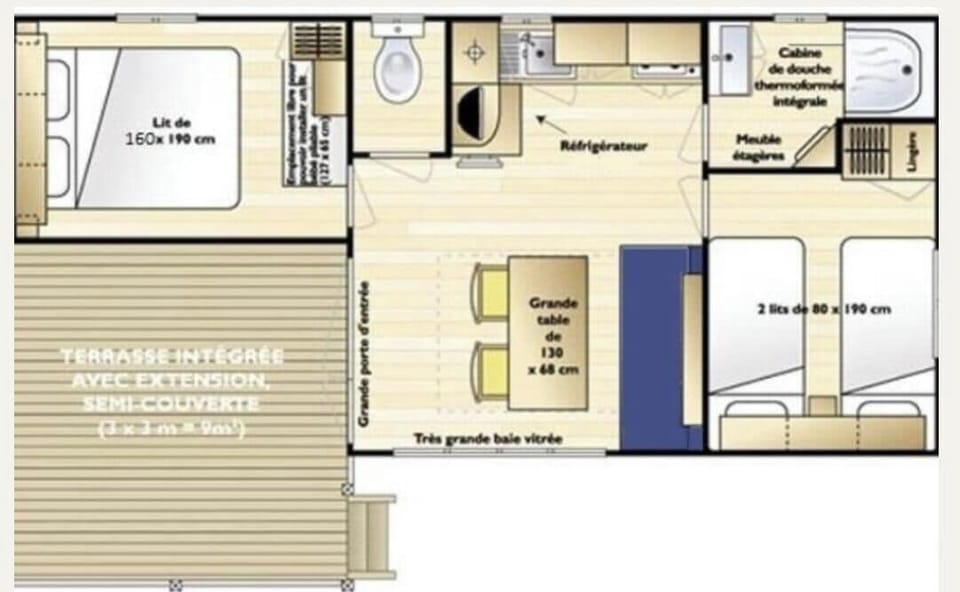 Bungalow, Mountain View, Oceanfront | Floor plan