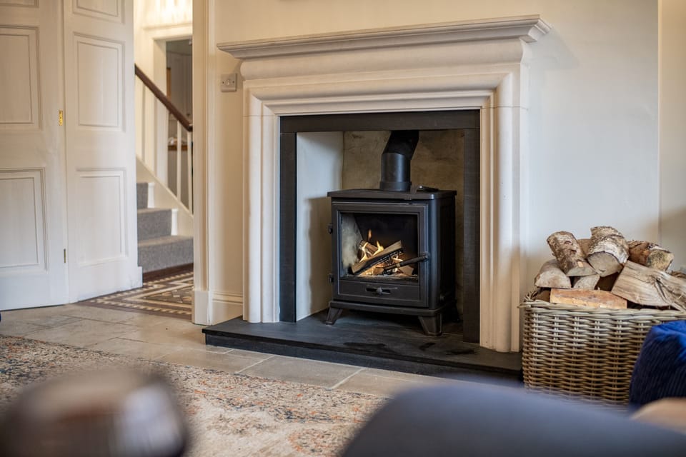 Ground floor: Wood burning stove