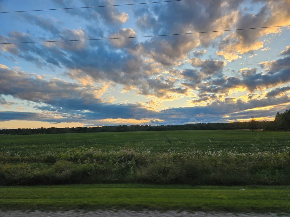 Wide skies and fresh air just a short drive from the cottage.