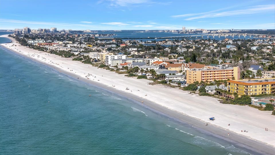 Walk to the Beach Pets OK Waterfront King Bed Apartment in Indian Rocks Beach