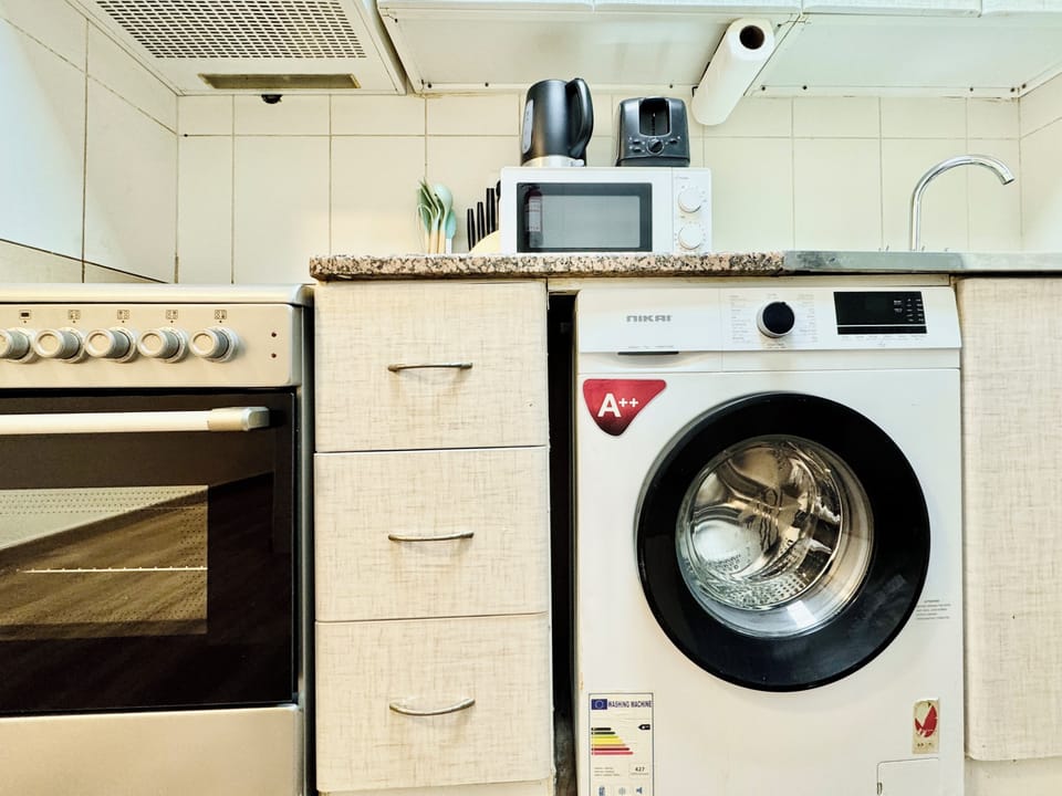 Business Apartment, City View | Private kitchen | Full-size fridge, microwave, oven, stovetop