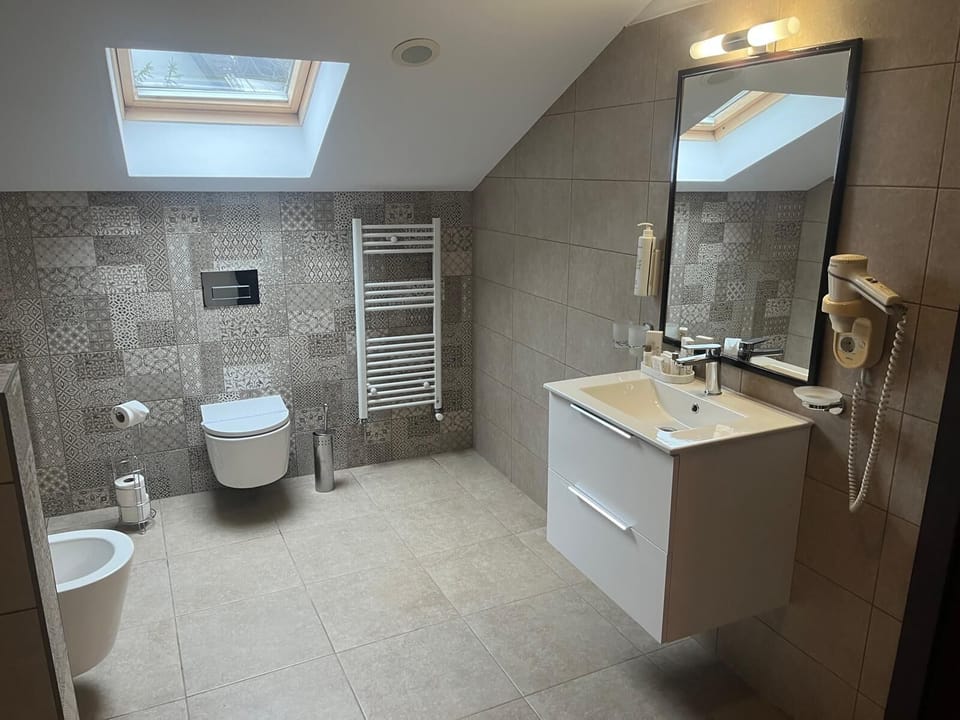 Deluxe Studio Suite | Bathroom | Free toiletries, hair dryer, slippers, towels