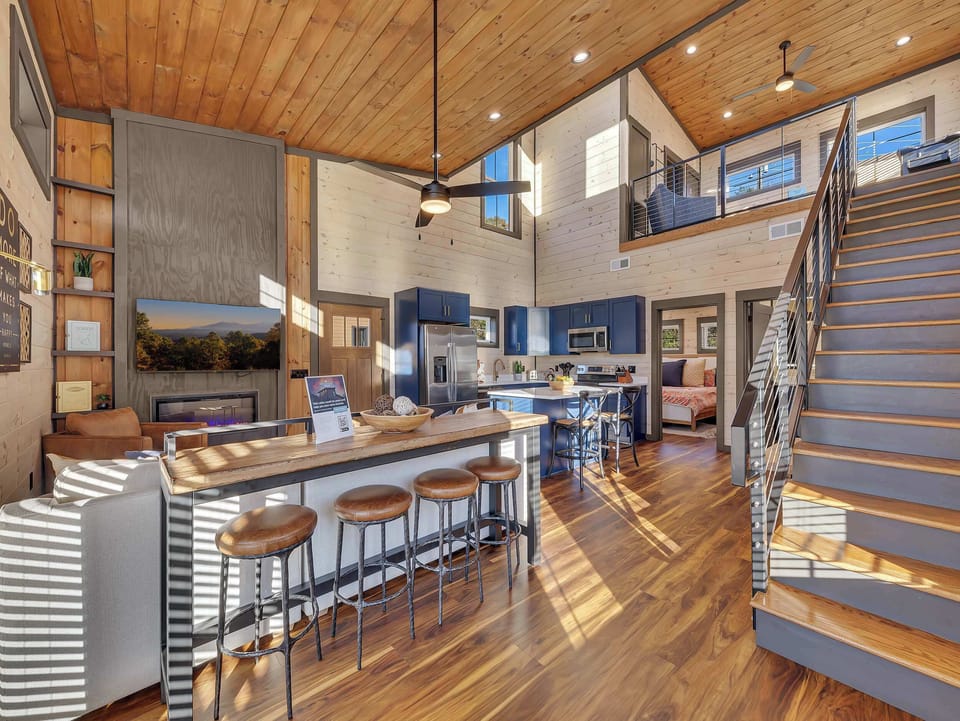 work and seating area