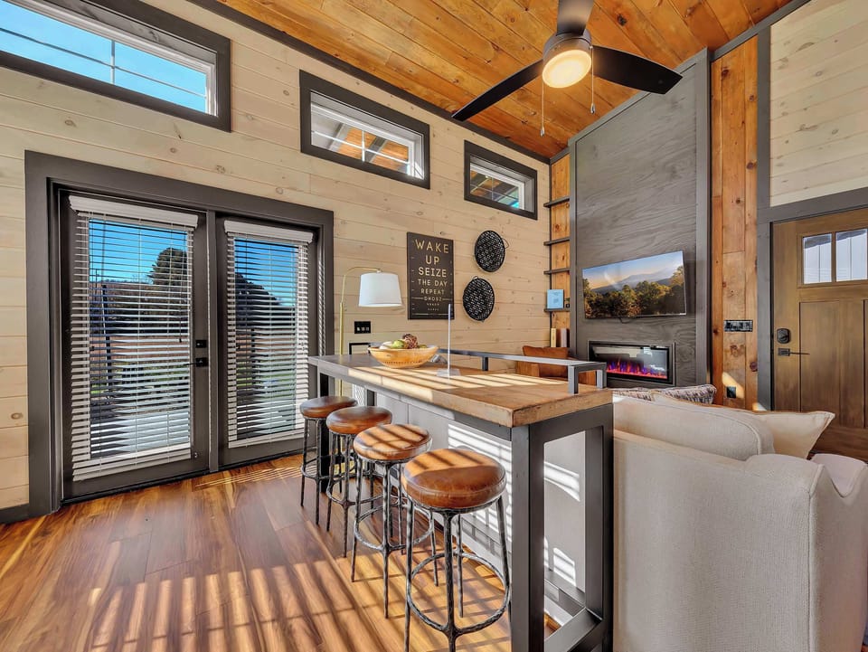 work area with seating