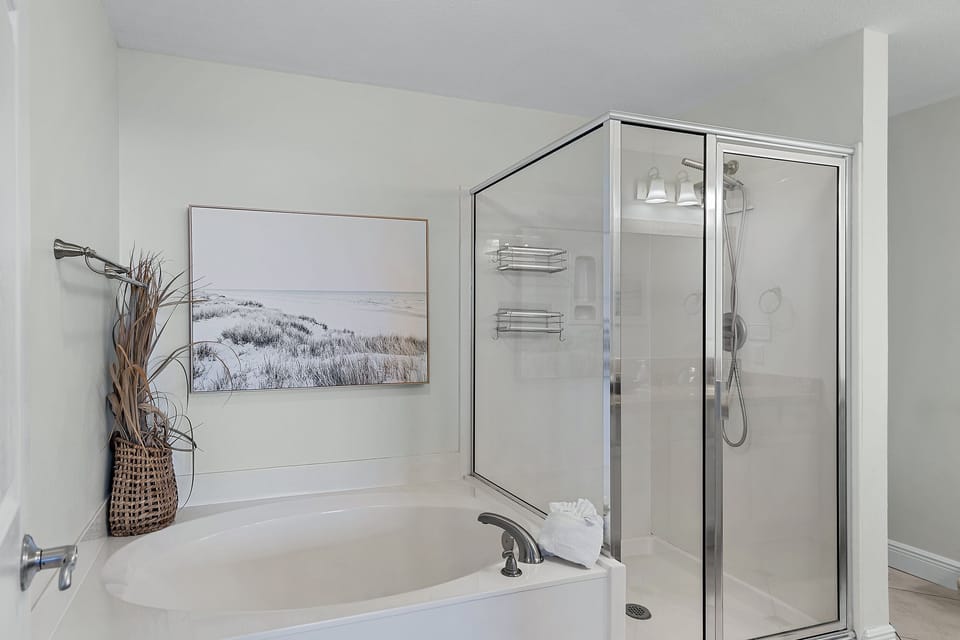 Tub and walk in shower