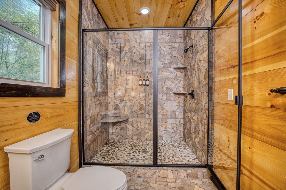 Beautiful walk in shower.