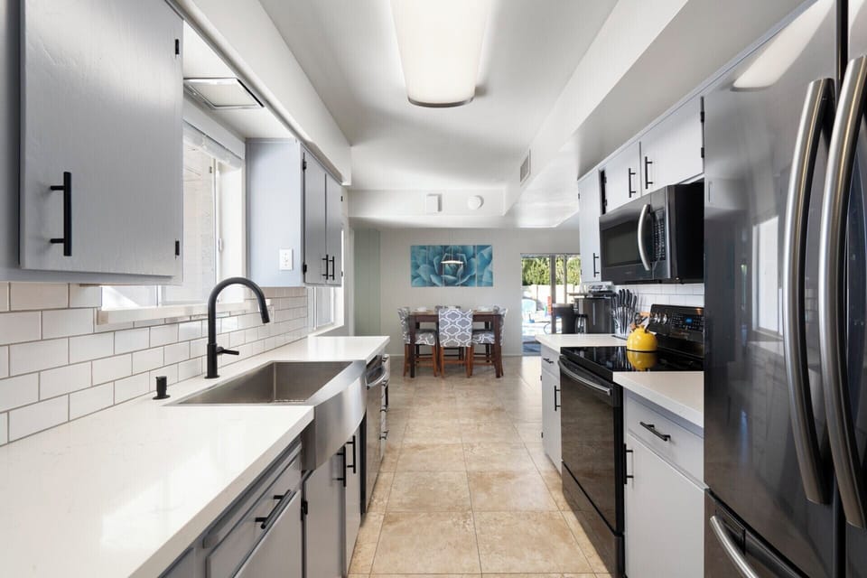 Kitchen fully stocked