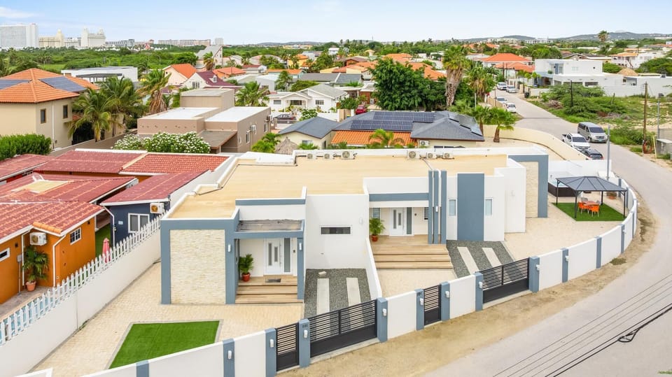 Aerial view of the property