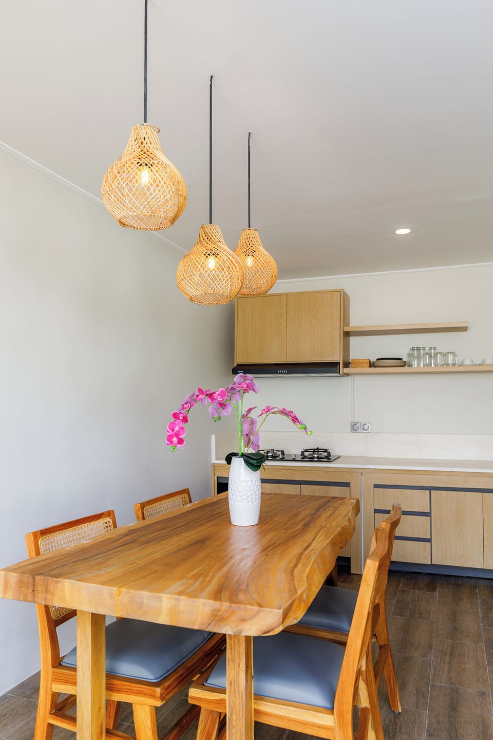 Standard Villa, Pool View | Private kitchen | Fridge, dishwasher, electric kettle, cookware/dishes/utensils