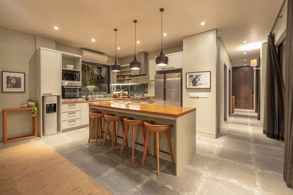Deluxe Villa, 4 Bedrooms, Private Pool, Pool View | Private kitchen | Fridge, microwave, oven, stovetop