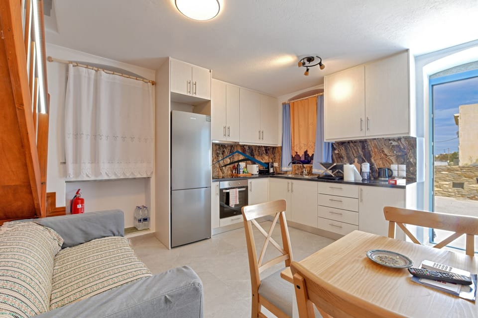 The kitchen, living and dining area