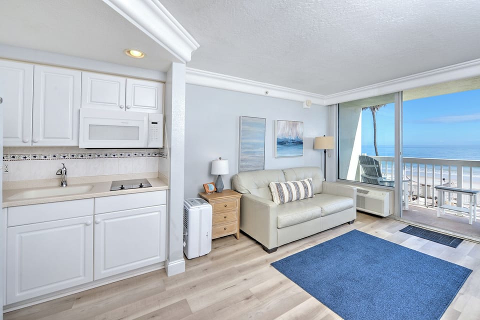 Relax and unwind in the living area
