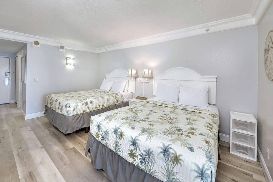 Coastal décor creates a restful space