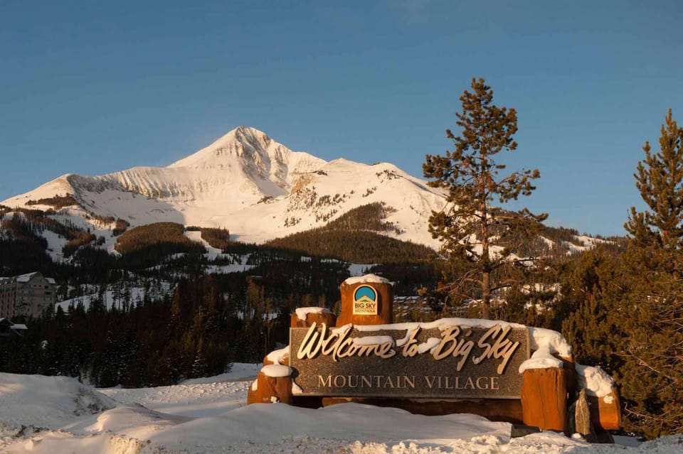 Big Sky Resort – Approx. 50 miles (~1-hr drive)