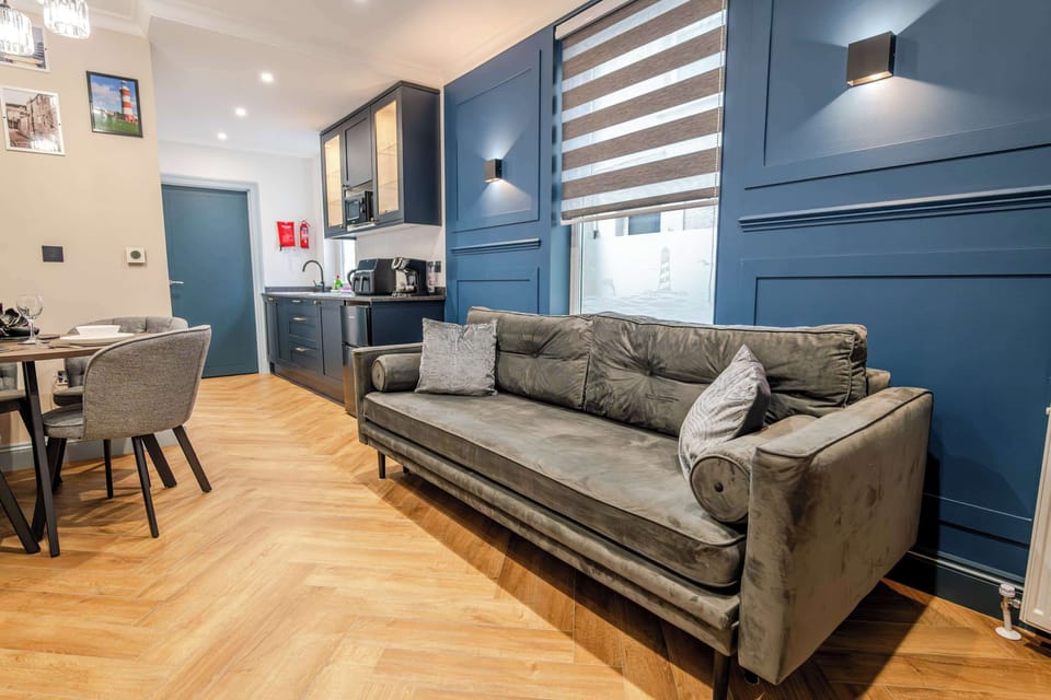 A cosy lounge includes sofa bed, smart TV and dining table for your nights in. after a hard day exploring the surrounding area. The kitchen has everything you could possibly need for your stay including utensils, kettle, toaster, fridge, microwave an