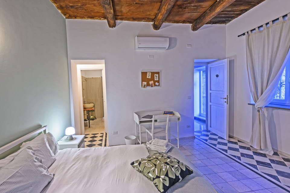 Double Room, Garden View | Desk, laptop workspace, blackout drapes, iron/ironing board