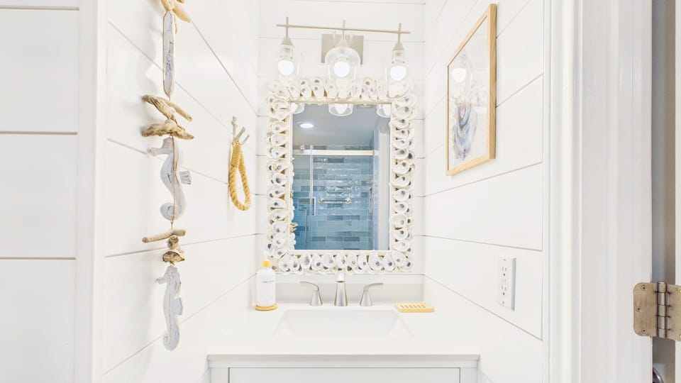 Master bathroom with walk in shower