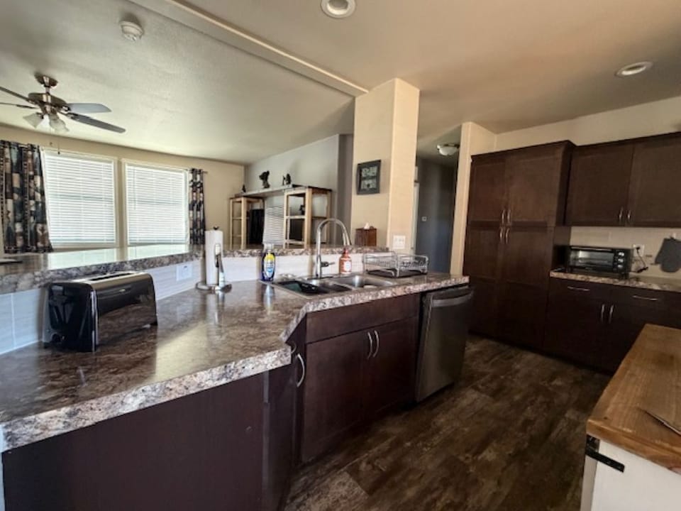 Kitchen Overlooking Living Room