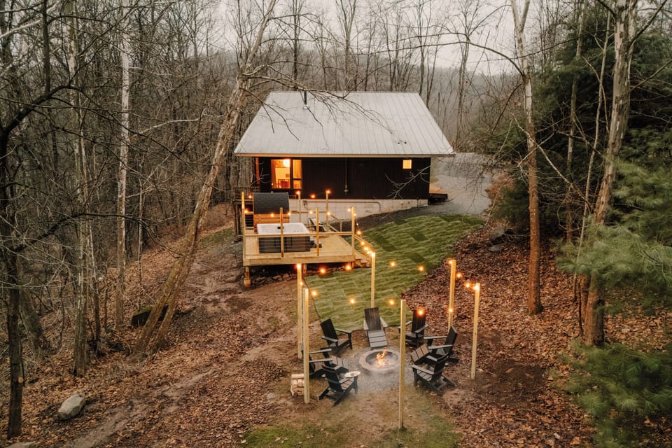 The outdoor amenities are completely private.