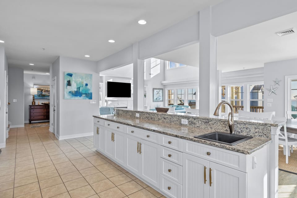 Large kitchen island