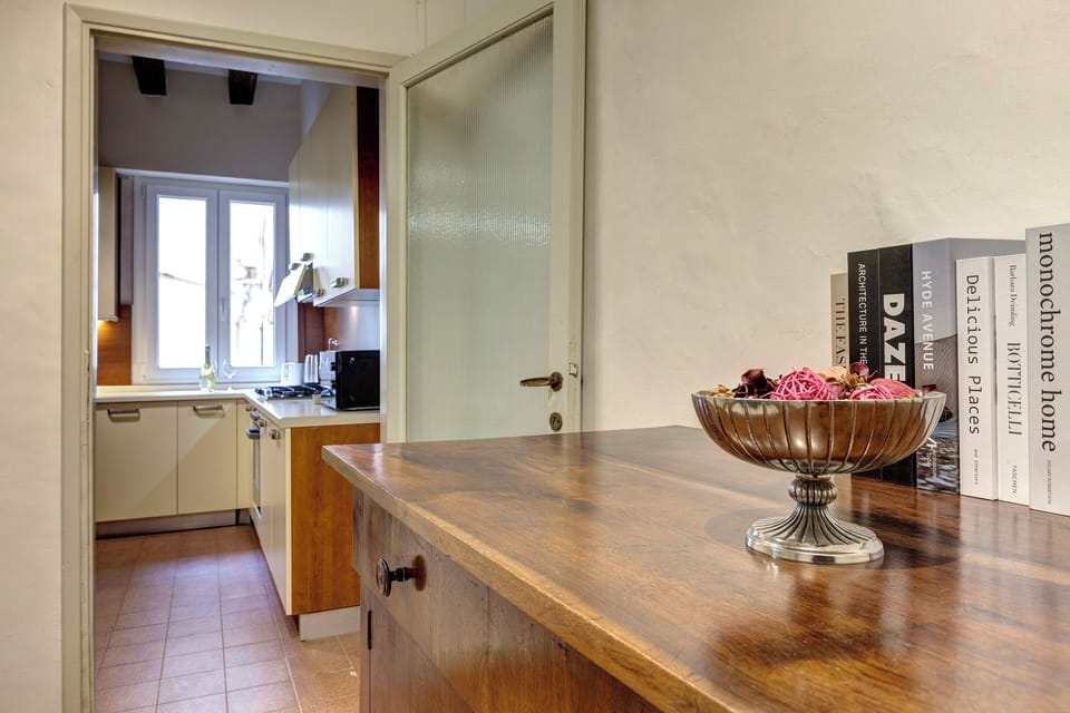 Apartment | Living area | 30-inch flat-screen TV with satellite channels