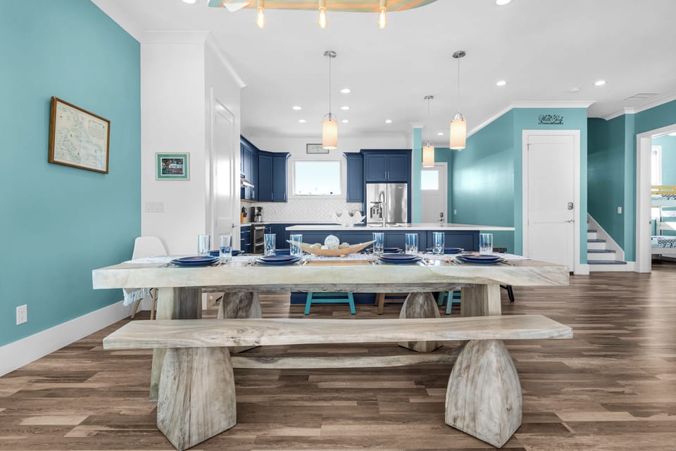 Dining and kitchen area
