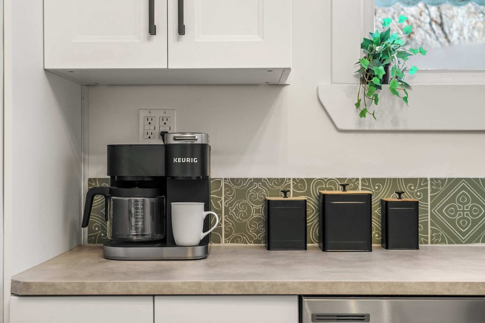 Coffee and tea station for guests