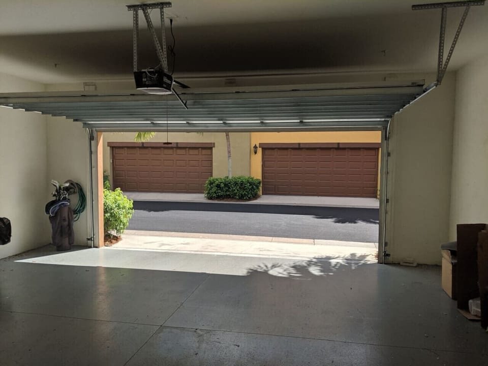 Garage space for your car and traveling essentials.