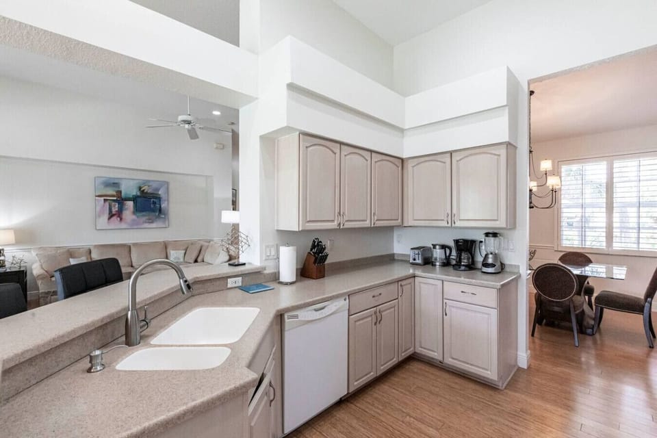 Ample cabinet storage space.