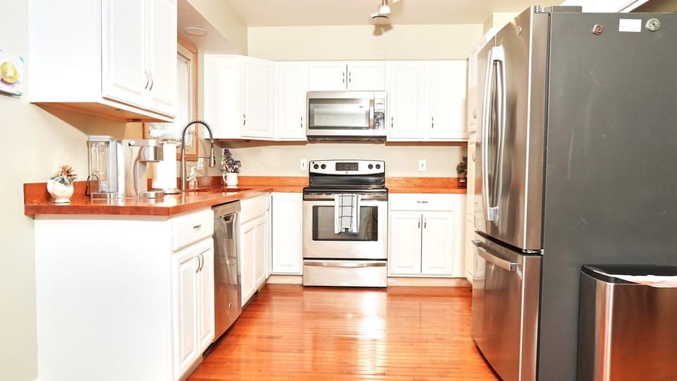 A well stocked kitchen.