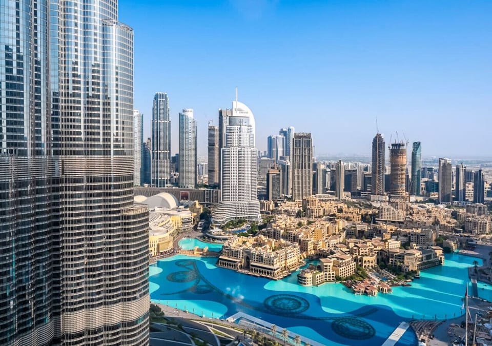 Exclusive exterior view framing Dubai’s most iconic landmarks.
