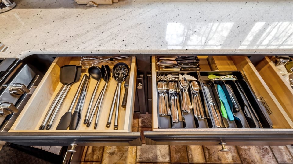 Fully stocked kitchen