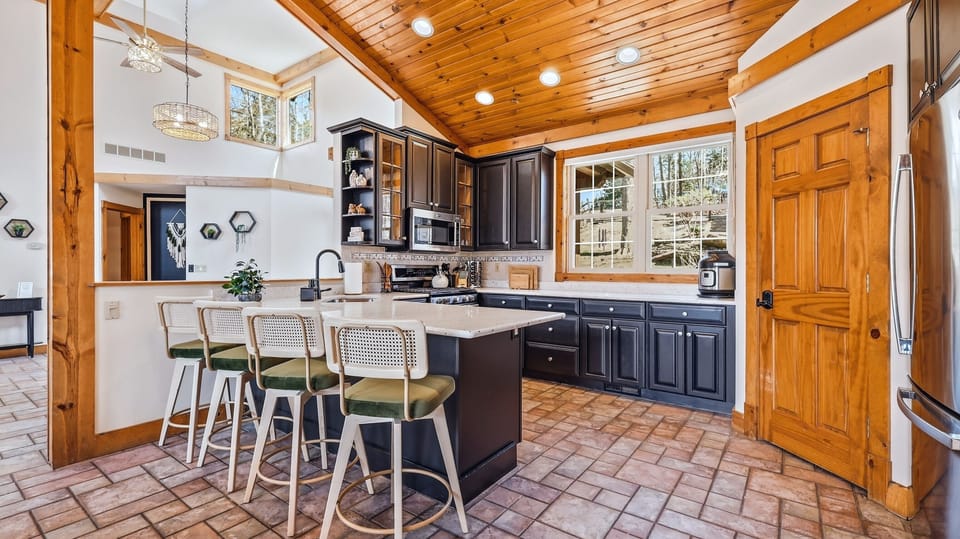 Open Kitchen with extra counter seating