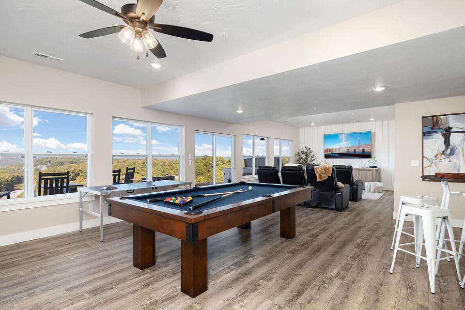 All the entertainment you need! Pool table, mini ping pong, and theatre seating!