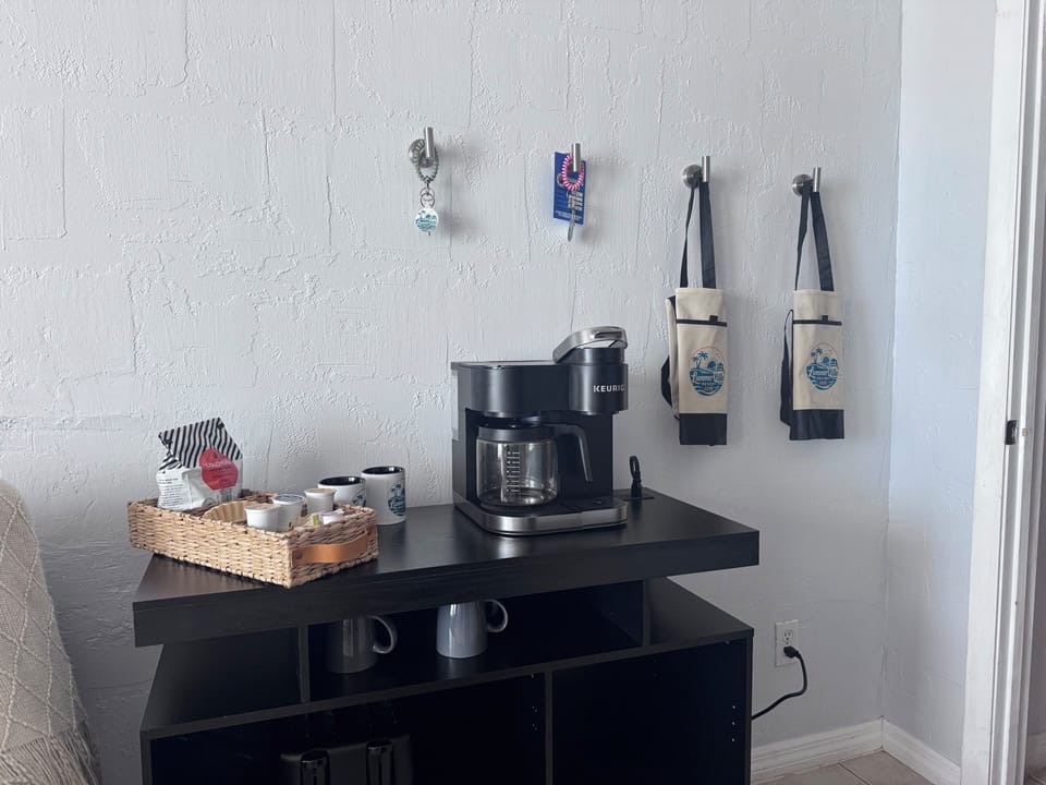 Well stocked coffee station for your morning sunrises