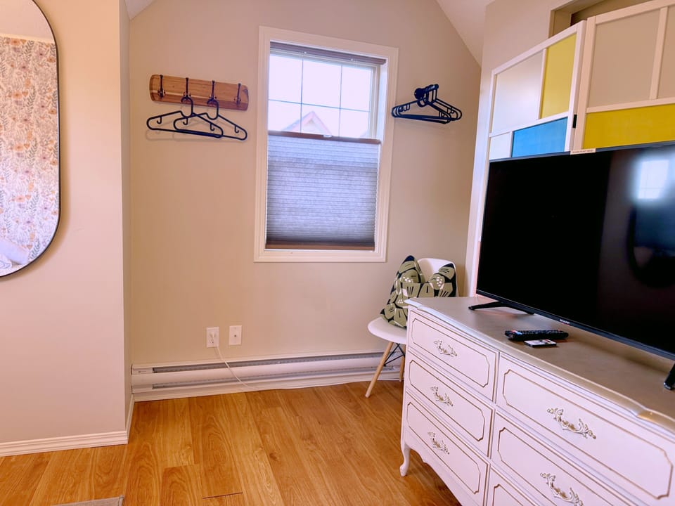Clothing storage: dresser and hanging storage