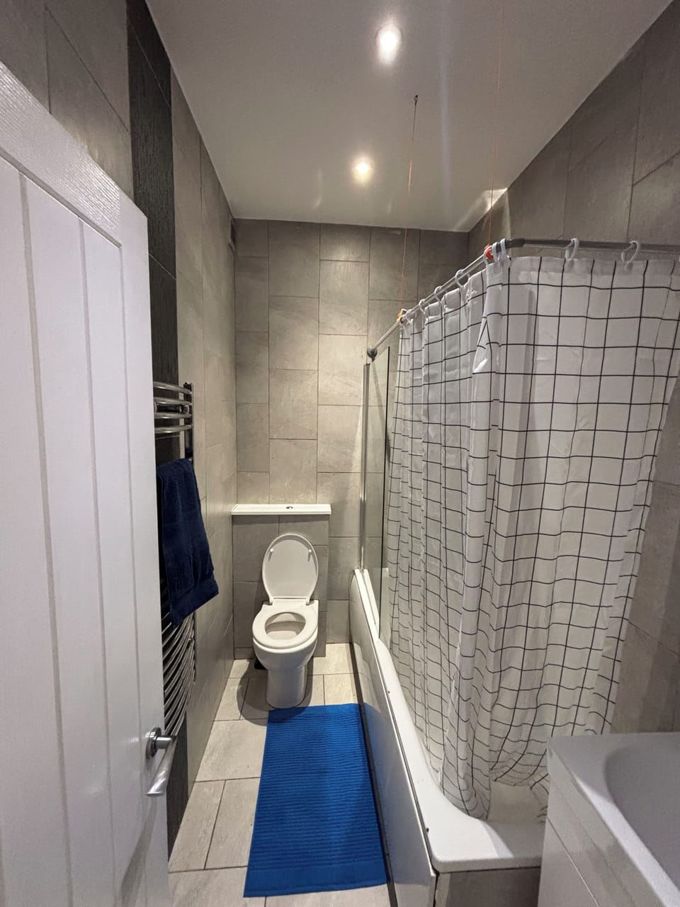 Towels, soap, shampoo, toilet paper